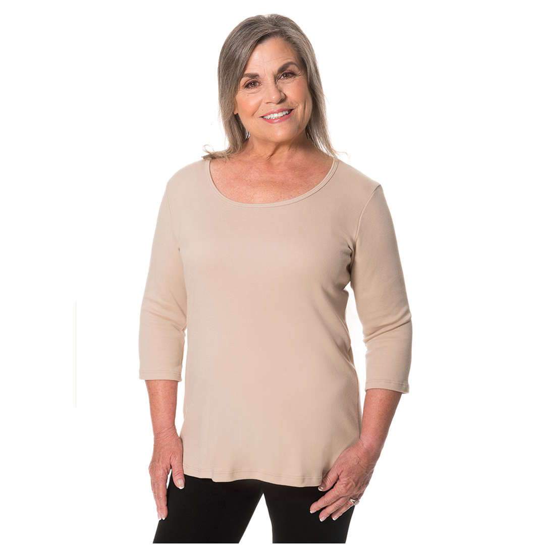 Combed Cotton Simple Comfort-Nude