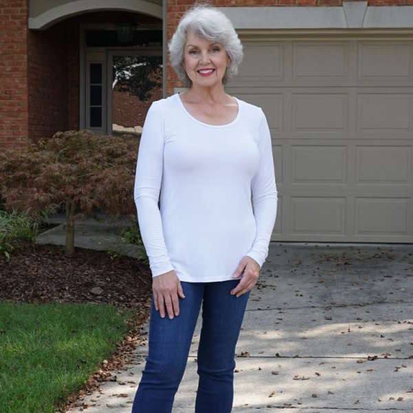 Covered Perfectly Cascading Vest and Simple Comfort Tunic - By Susan, Fifty, not Frumpy