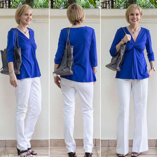 Creating 5 outfits with 2 Covered Perfectly tops! - By Sylvia, from 40+ Style