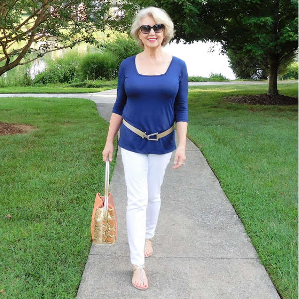 Navy and White - By Susan, From Fifty, Not Frumpy