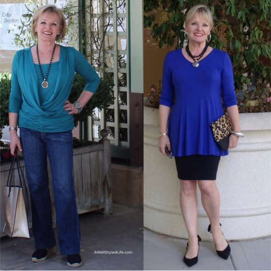 How to Hide Your Muffin Top Over 50 - Jennifer, A Well Styled Life