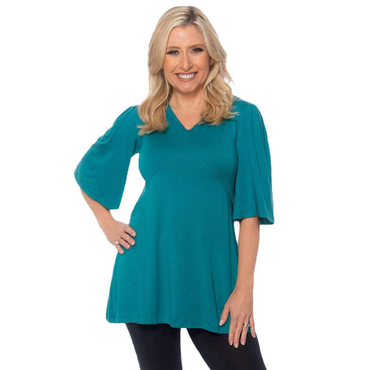 Bell sleeved top with empire waist